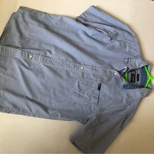 CHAPS Blue Checkered Men's Shirt